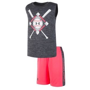UNDER ARMOUR  BASEBALL ANTHEM MUSCLE TEE &…